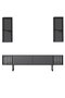 Hanah Home Chrome Line - Antracita, Negro